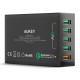 Адаптер быстрой зарядки AUKEY Qualcomm Quick Charge 4 порта 2.4A +2.0A 