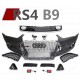 Передний бампер + решетка +диффузор RS4 для Ауди A4 в кузове B9