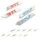 Декоративные накладки на ручки регулировки высоты сидений Golf / Jetta / Passat / Touran