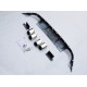 Диффузор заднего бампера + 4 декоративные фальш насадки на выхлоп Фольксваген Golf 7