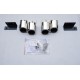 Диффузор заднего бампера + 4 декоративные фальш насадки на выхлоп Фольксваген Golf 7
