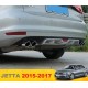 Задний диффузор с раздвоенным выхлопом для Фольксваген Jetta 2015-2017