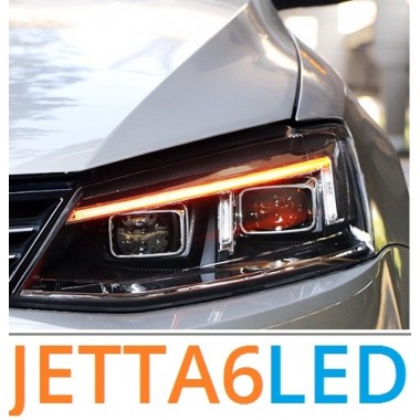 Передняя LED оптика для Фольксваген Джетта 6 в стиле Ауди S5