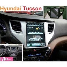 Android магнитола в стиле Tesla для Hyundai Tucson