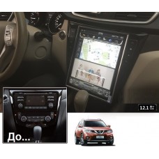 Android магнитола в стиле Tesla для Nissan QASHQAI 2014-2017