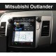 Андроид магнитола в стиле Тесла для Mitsubishi Outlander 2007-2011