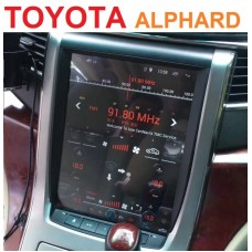 Android магнитола в стиле Tesla для Toyota Alphard