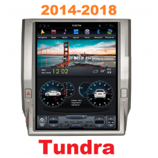 Андроид магнитола в стиле Тесла для Toyota Tundra 2014-2018