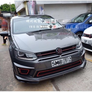 Передний бампер R400 для Фольксваген Polo Передний бампер R400 для Фольксваген Polo