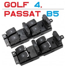 Кнопки стеклоподъемников с хром окантовкой для Фольксваген Golf 4, Passat B5