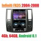 Андроид магнитола в стиле Тесла для Infiniti FX35 2004-2008
