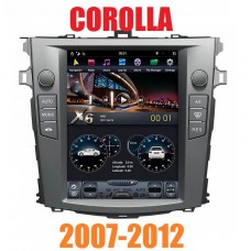Андроид магнитола в стиле Тесла для Toyota Corolla 2007-2012