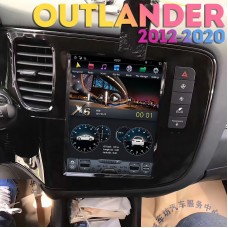 Андроид магнитола в стиле Тесла для Mitsubishi Outlander 2012-2020