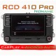 Штатная магнитола RCD 410 Pro с CarPlay и Android Auto для Фольксваген, Шкода