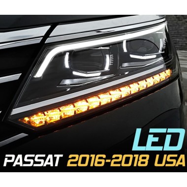 Передняя LED оптика для Volkswagen Passat 2016-2018 USA