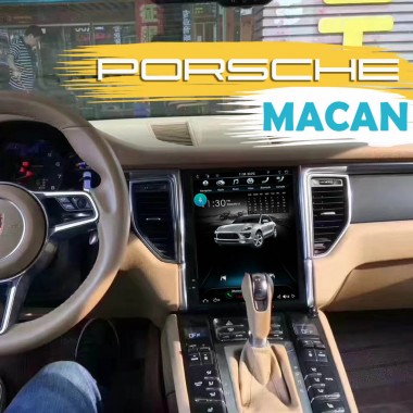 Андроид магнитола в стиле Тесла для Porsche Macan
